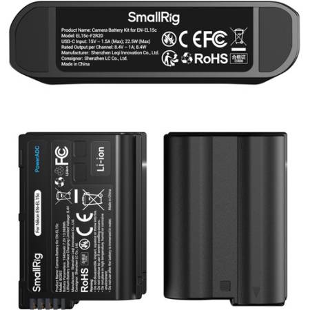 SmallRig 5487 - zestaw TURBO, dwukanałowa ładowarka, 2x akumulator Panasonic DMW-BLK22